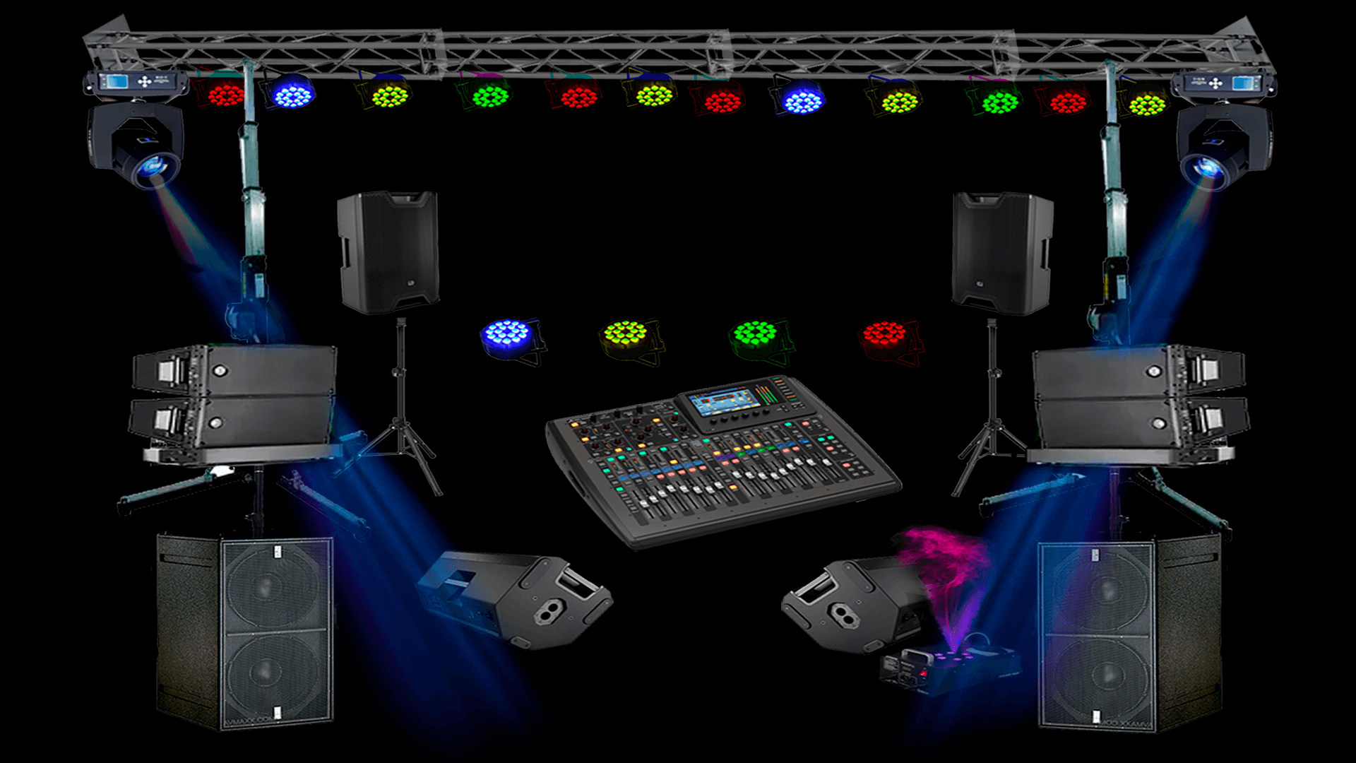 Alquiler Sonido soundcheck producciones combo 4